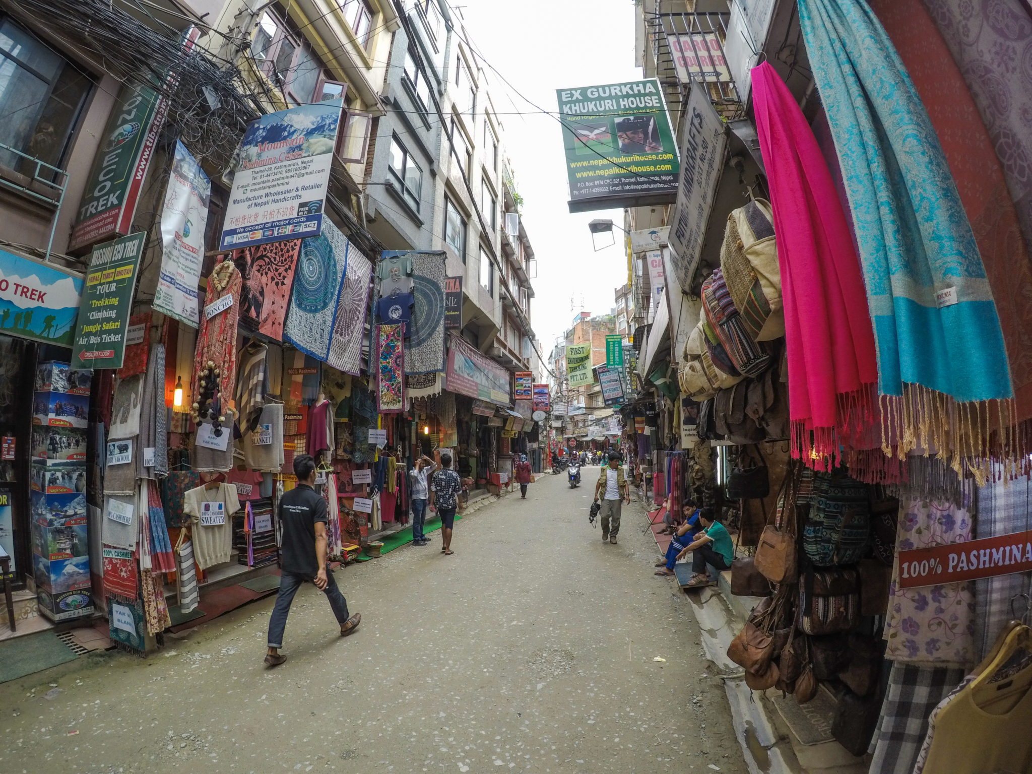 Thamel in Kathmandu